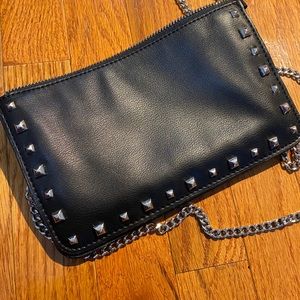 Black studded mini bag